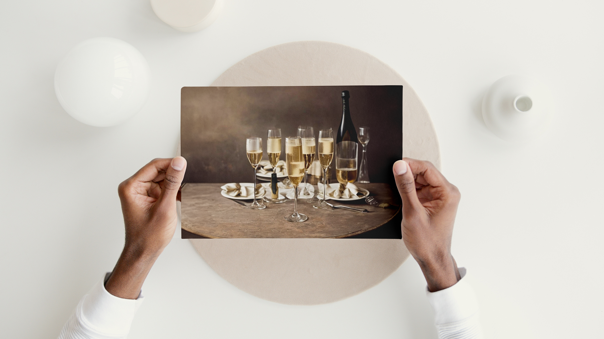 AI Generated New Year Card with Optical Illusion Effect by Boostpixels